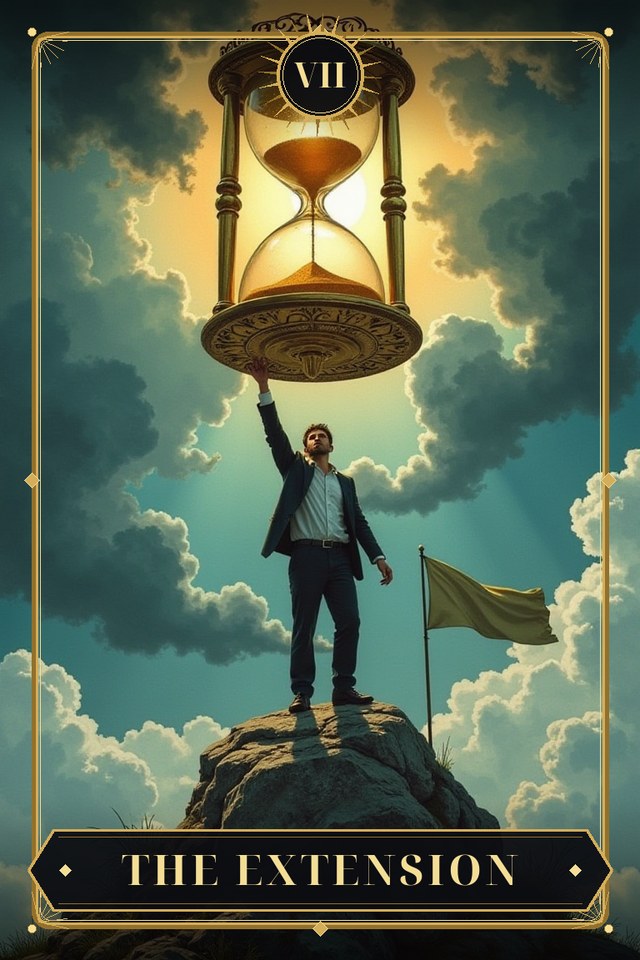 The Extension — illustrated tarot card, arcanum VII