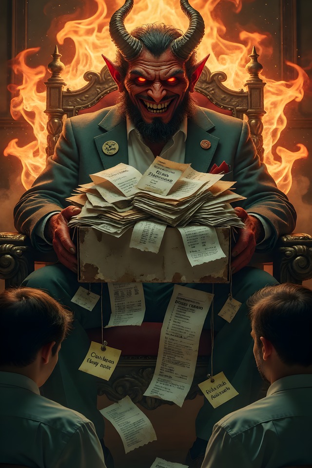 The Shoebox Client — an illustrated card from The Accountant Arcana