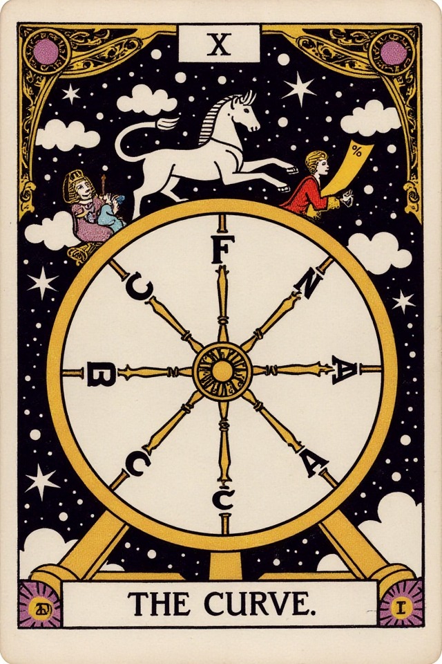 The Curve — illustrated tarot card, arcanum X