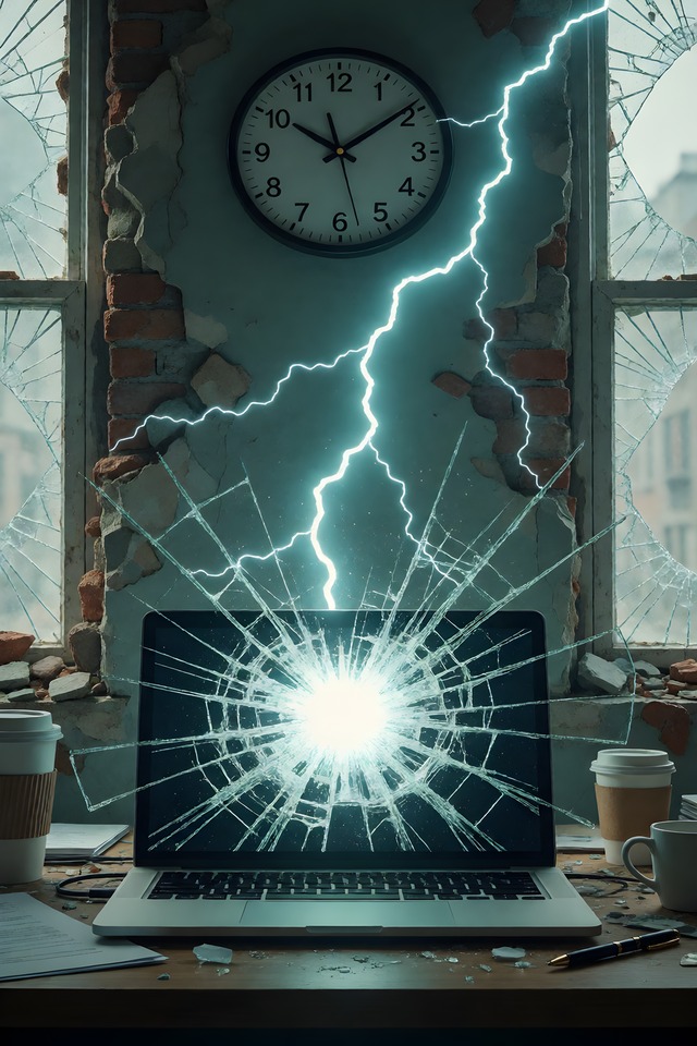 The Registration Crash — an illustrated card from The College Arcana