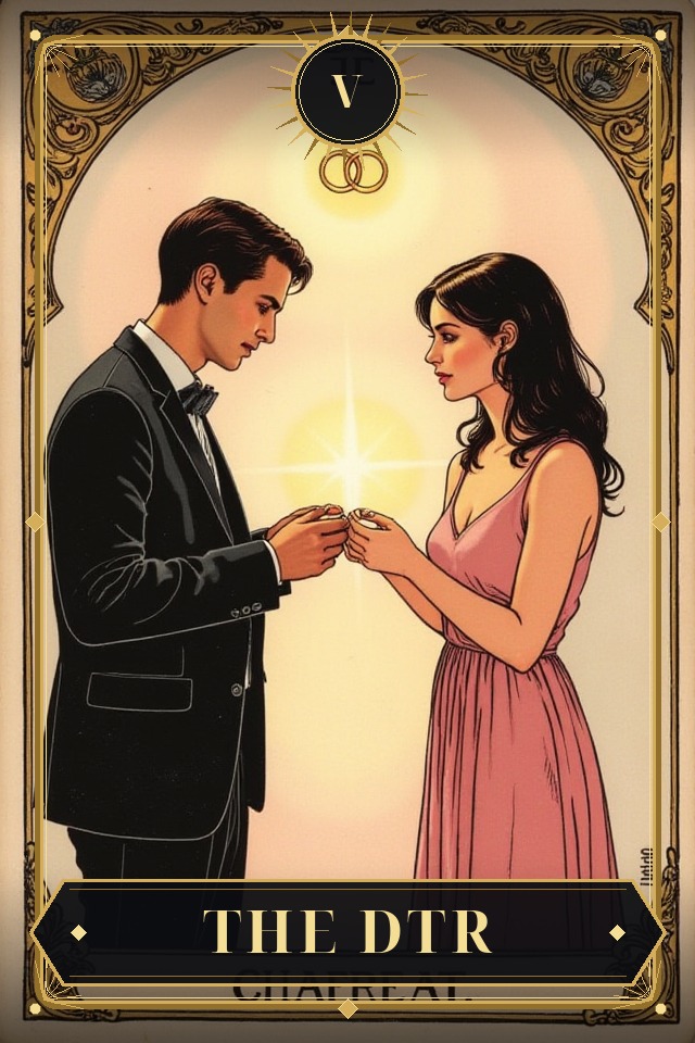 The DTR — illustrated tarot card, arcanum V