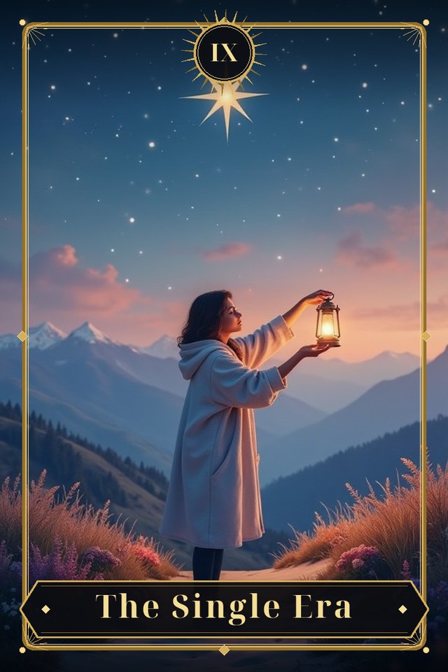 The Single Era — illustrated tarot card, arcanum IX