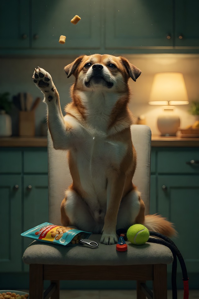 The Treat-Trained Human — an illustrated card from The Dog People Deck