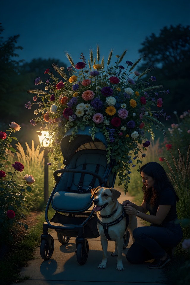 The All-Terrain Stroller — illustrated tarot card, arcanum III