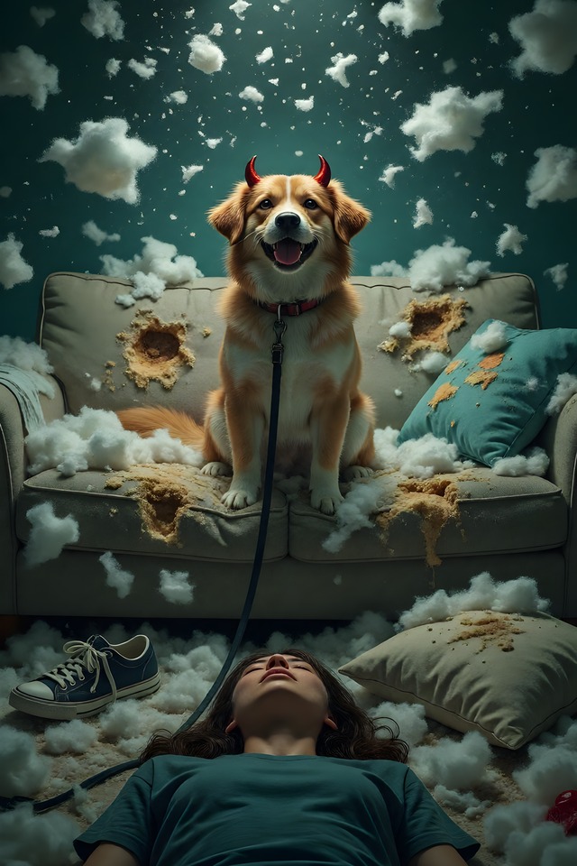 The Destroyed Shoe — an illustrated card from The Dog People Deck