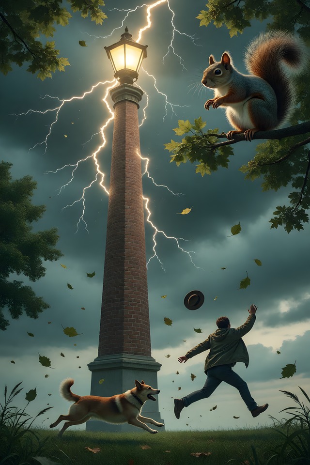 The Squirrel — an illustrated card from The Dog People Deck