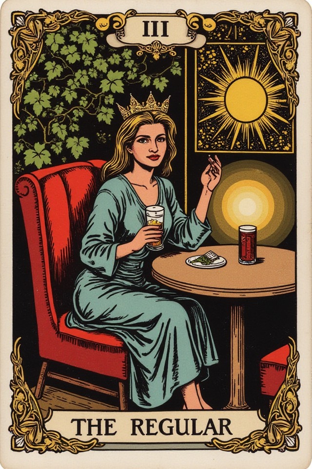 The Regular — illustrated tarot card, arcanum III