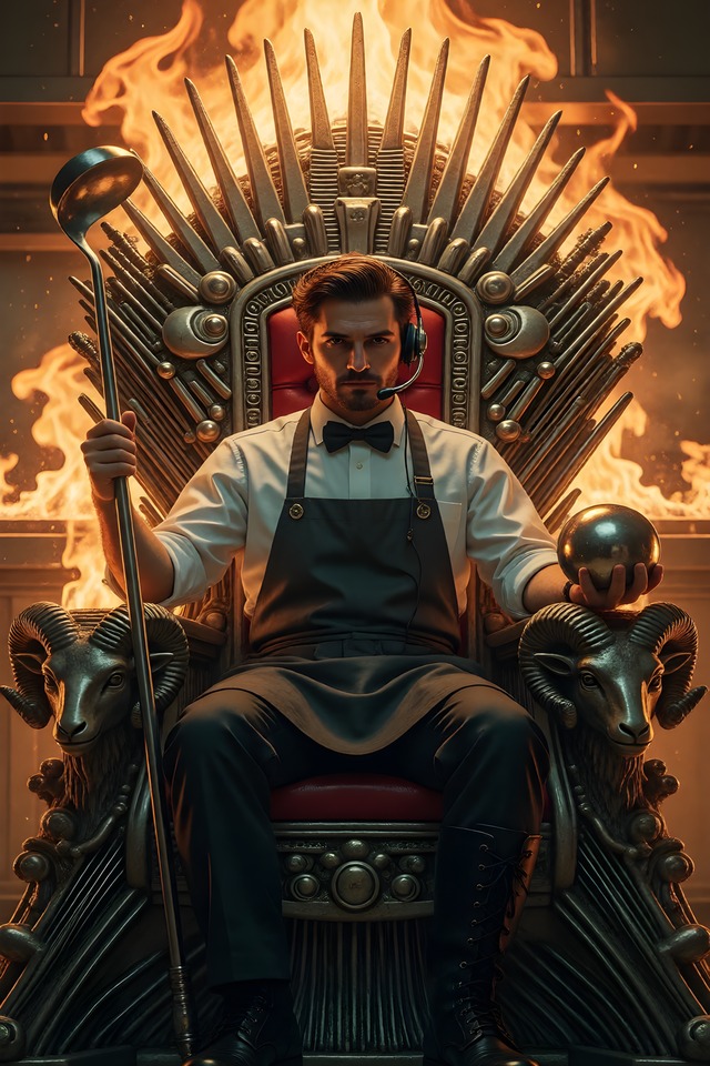 The Manager — an illustrated card from The Food Service Arcana