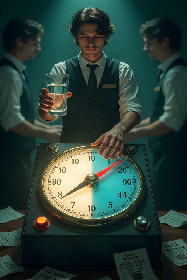 The Glass of Water — an illustrated card from The Food Service Arcana