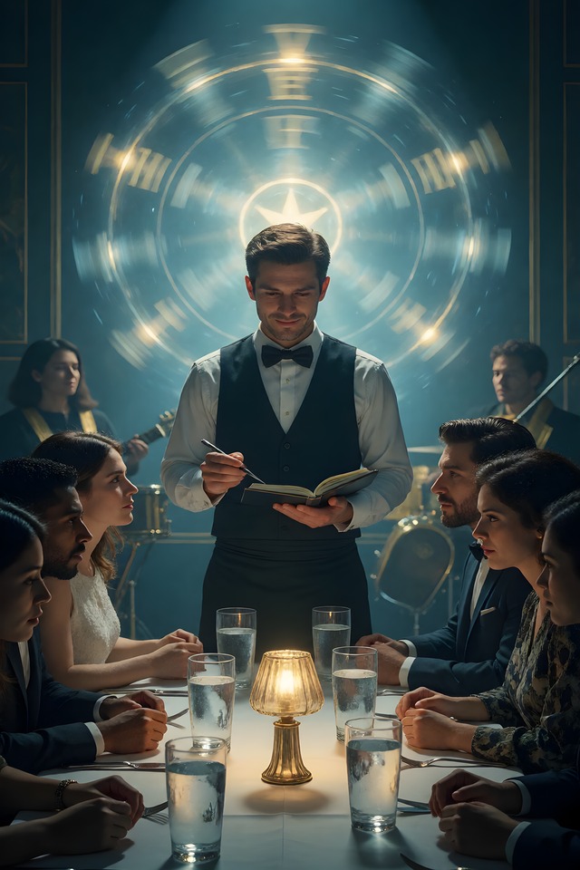 The Glass of Water — illustrated tarot card, arcanum X