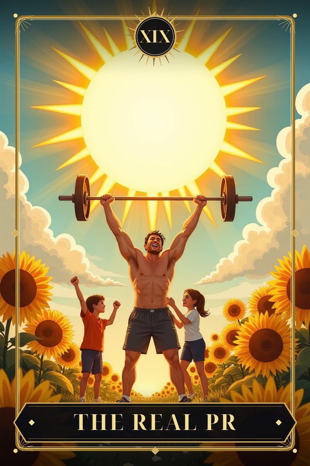 The Real PR — illustrated tarot card, arcanum XIX