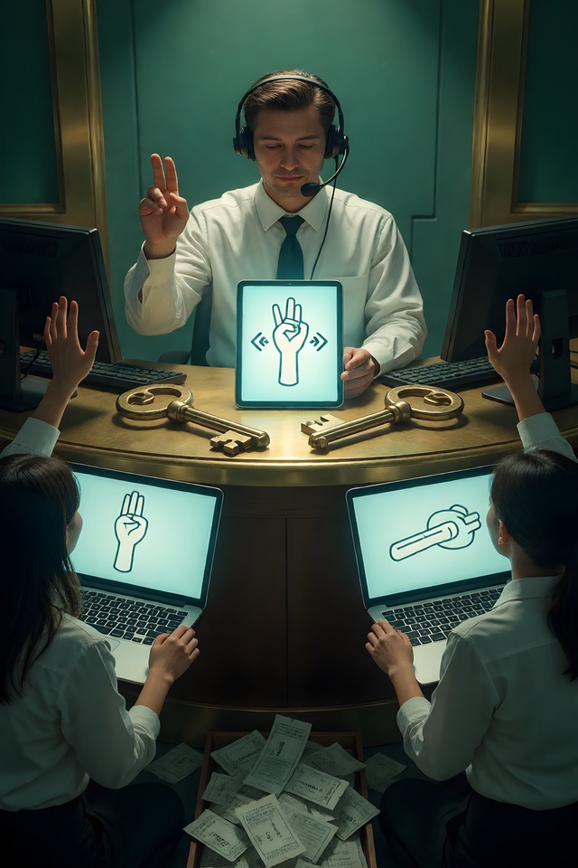 The Help Desk — an illustrated card from The IT Arcana