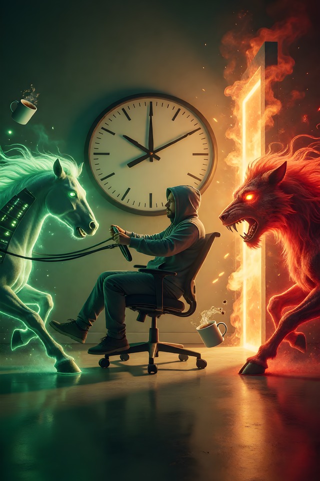 The Deploy — an illustrated card from The IT Arcana
