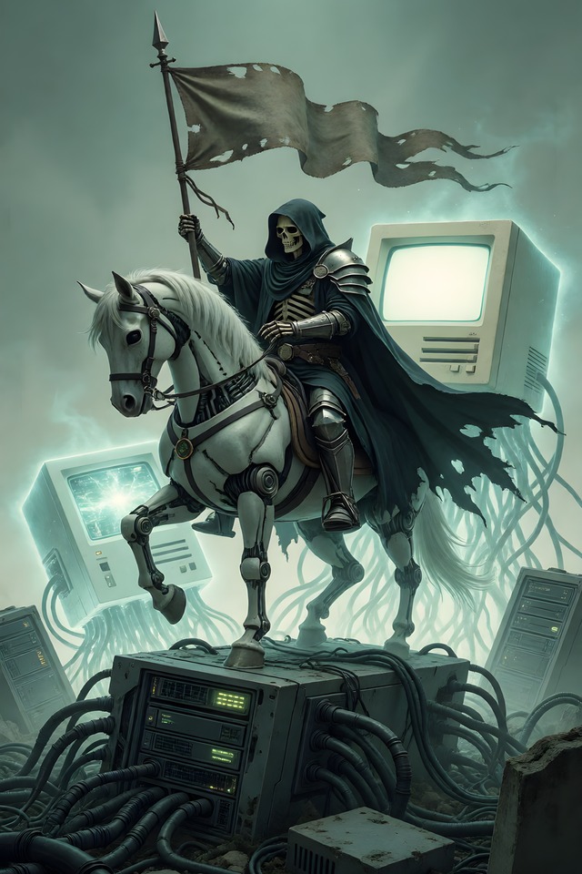 The Migration — an illustrated card from The IT Arcana