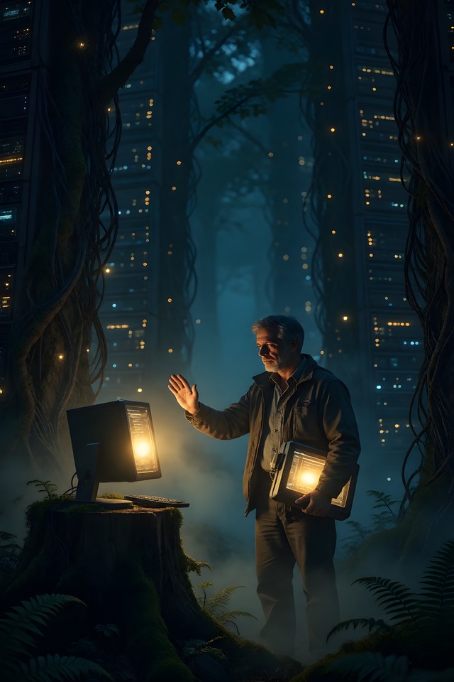 The Domain Not Found — illustrated tarot card, arcanum XIV