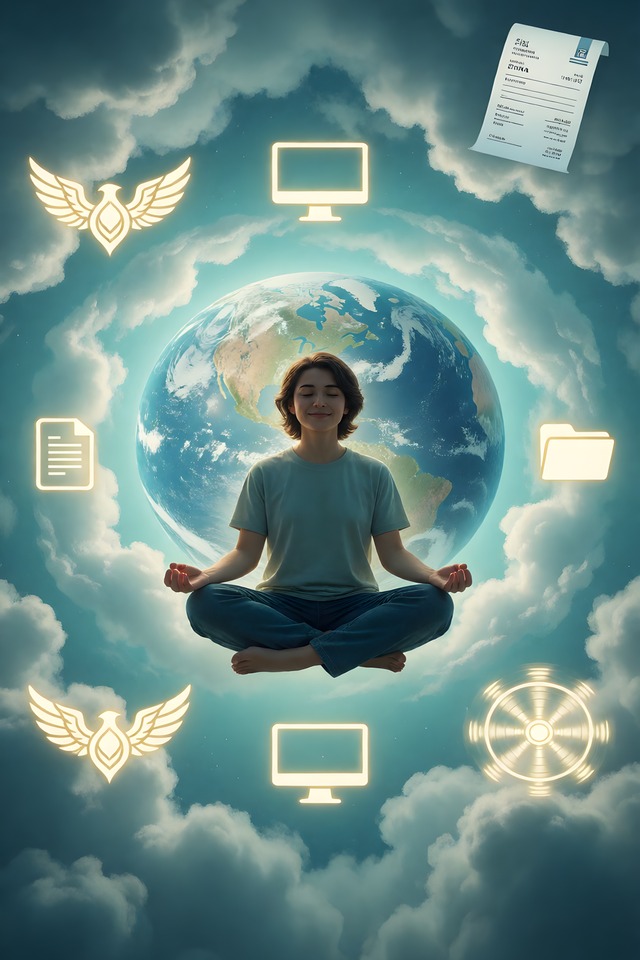 The Cloud — an illustrated card from The IT Arcana