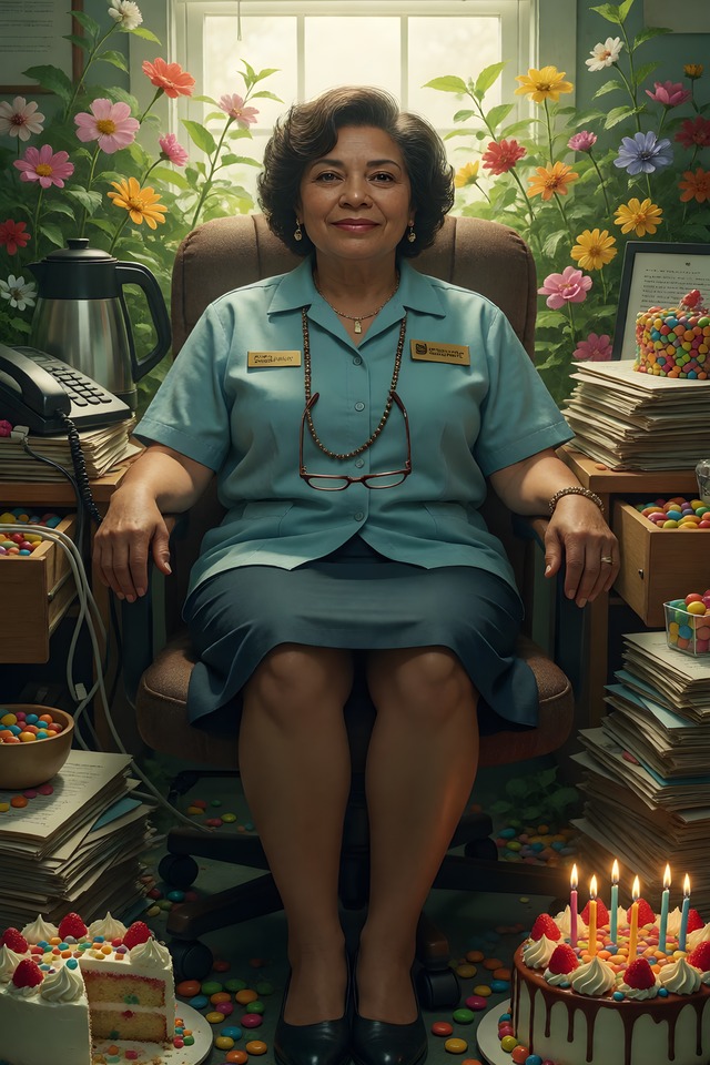 The Department Mother — an illustrated card from The Law Enforcement Deck
