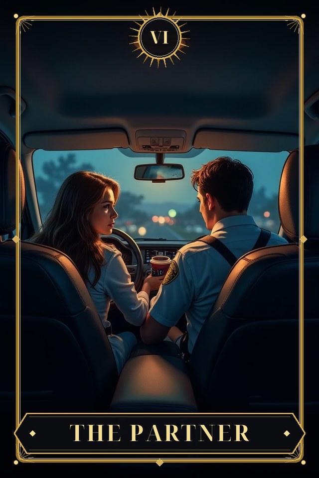 The Partner — illustrated tarot card, arcanum VI