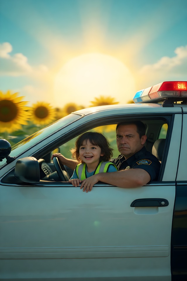 The Ride-Along — illustrated tarot card, arcanum XIX
