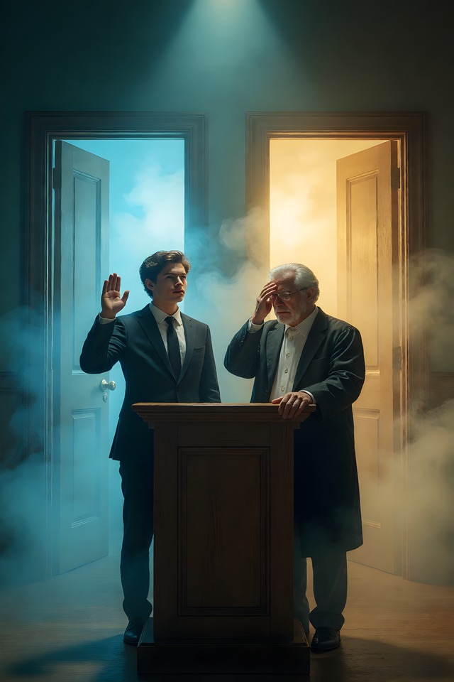 He Wants to Take the Stand — an illustrated card from The Lawyer Arcana