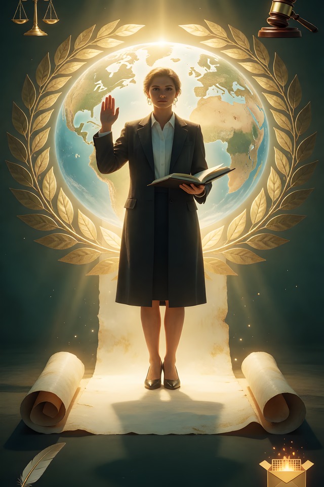 The Bar Number — an illustrated card from The Lawyer Arcana