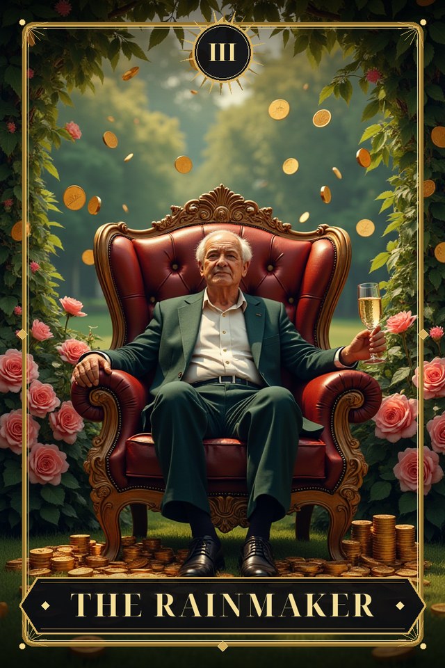 The Rainmaker — illustrated tarot card, arcanum III