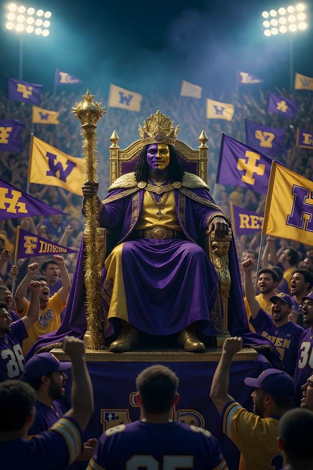 Purple and Gold — illustrated tarot card, arcanum IV