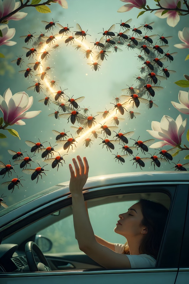 The Lovebug Season — an illustrated card from The Louisiana Arcana