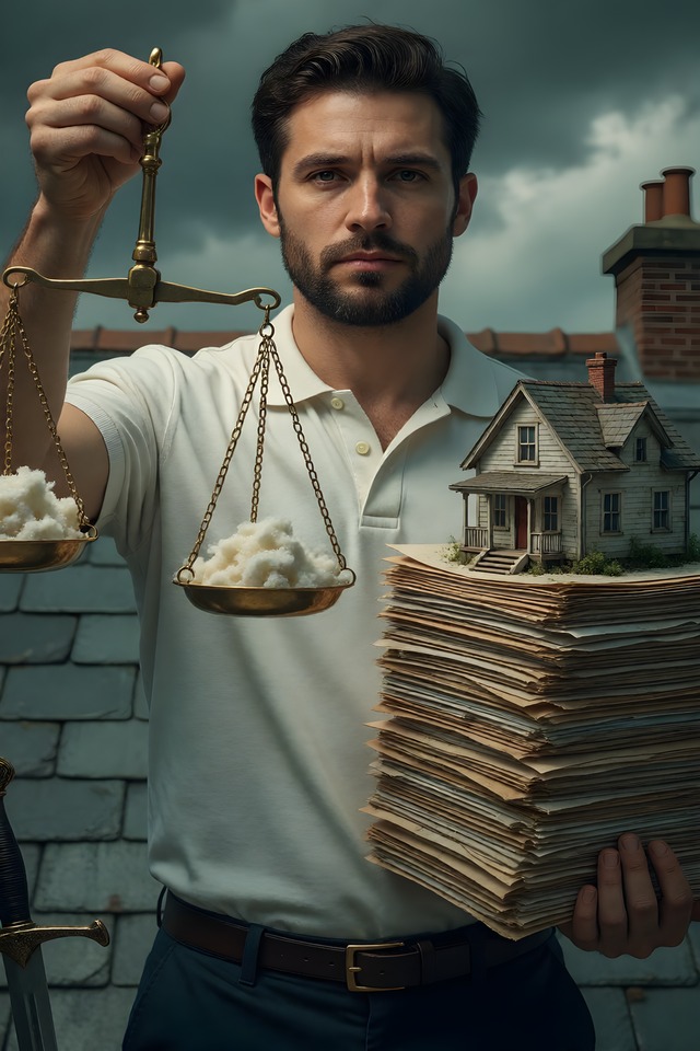 The Insurance Adjuster — an illustrated card from The Louisiana Arcana