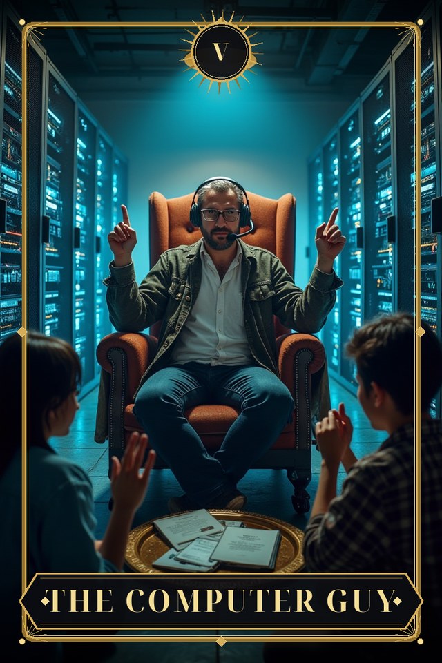 The Computer Guy, the cornerstone card of the Modern Arcana