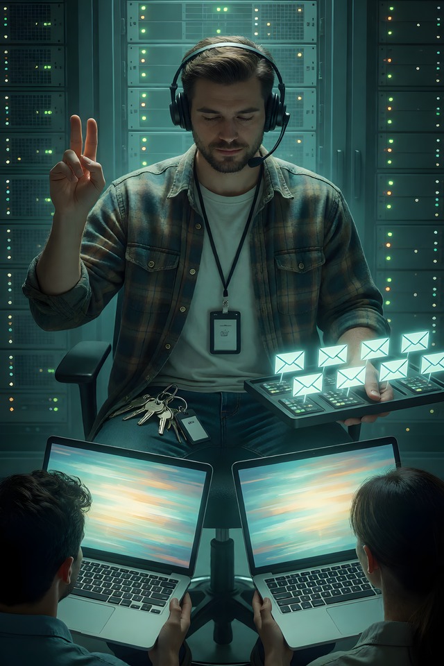 The Computer Guy — an illustrated card from The Modern Arcana