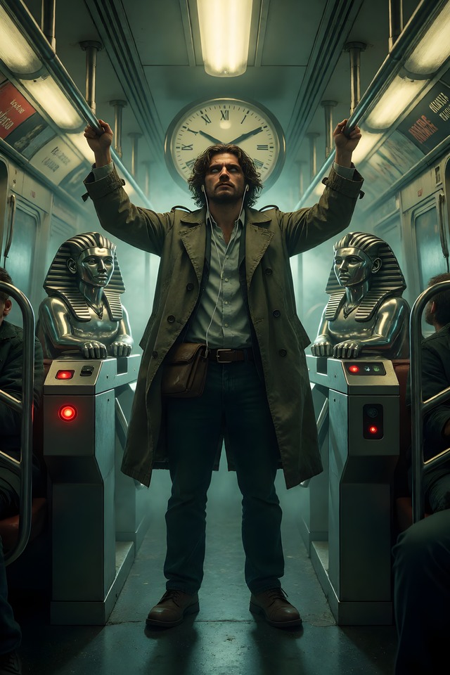 The Commuter — an illustrated card from The Modern Arcana