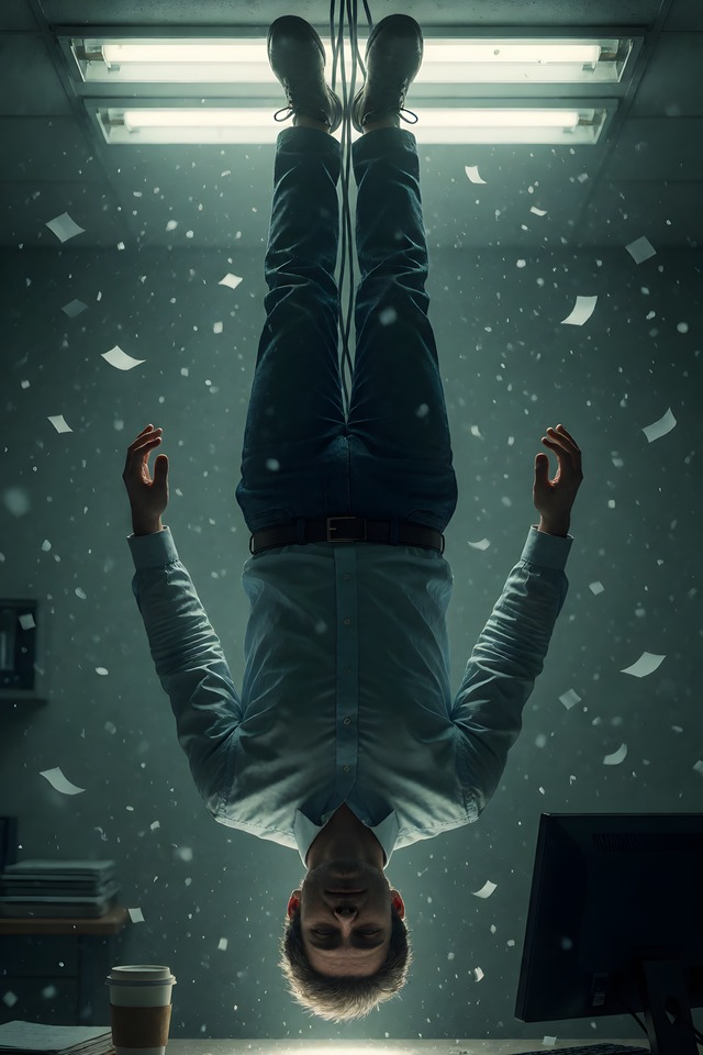 The Burnout — an illustrated card from The Modern Arcana