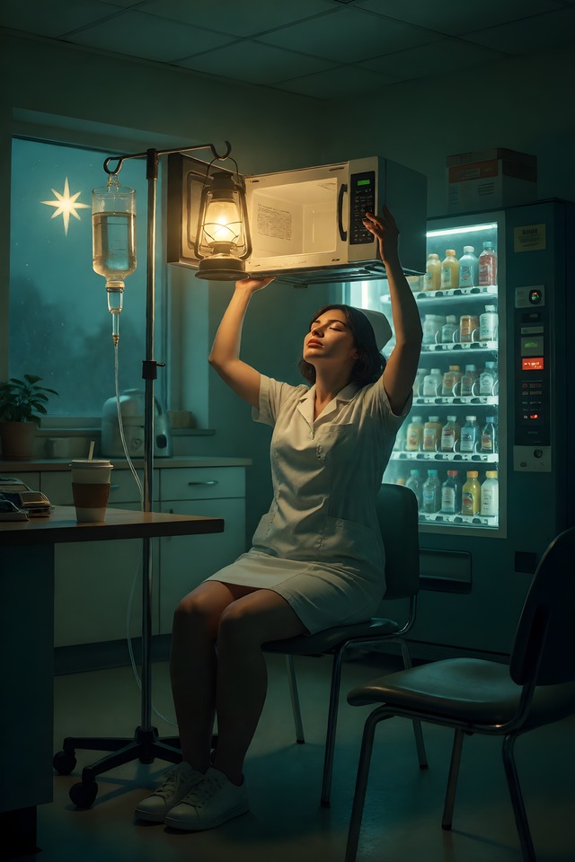 The Break Room — an illustrated card from The Nurse Arcana