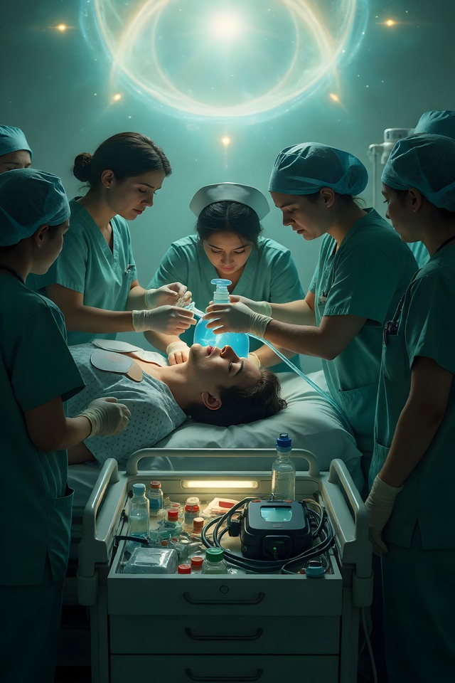 The Code Blue — an illustrated card from The Nurse Arcana