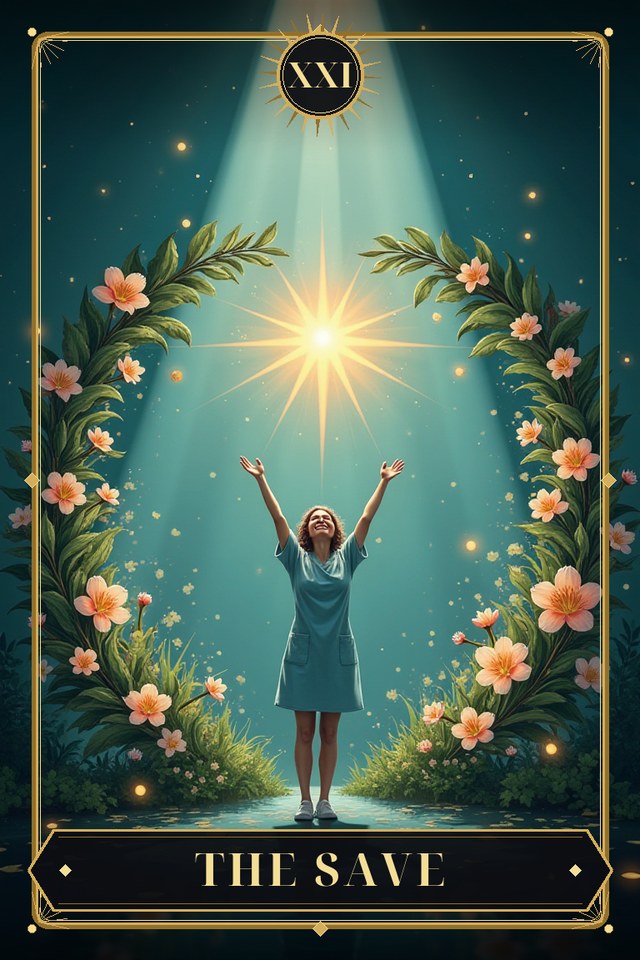 The Nurse Arcana, a card from this modern tarot deck