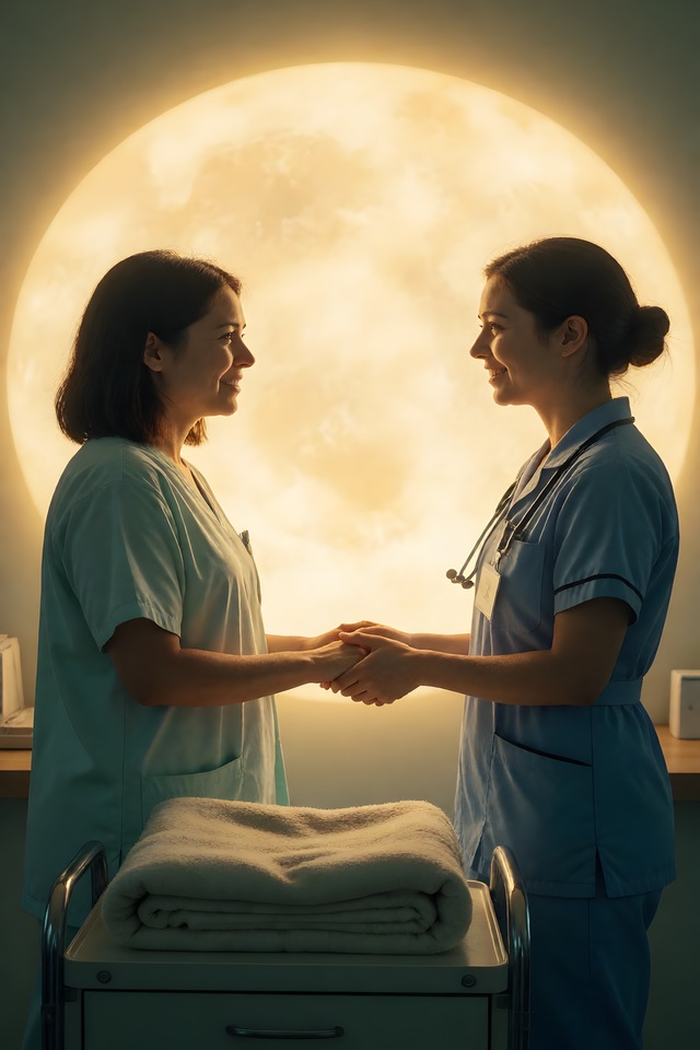 The Warm Blanket — an illustrated card from The Nurse Arcana