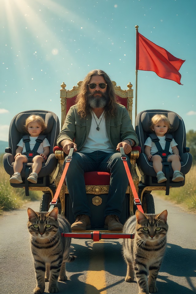 The Car-Seat Battle — an illustrated card from The Parenting Arcana
