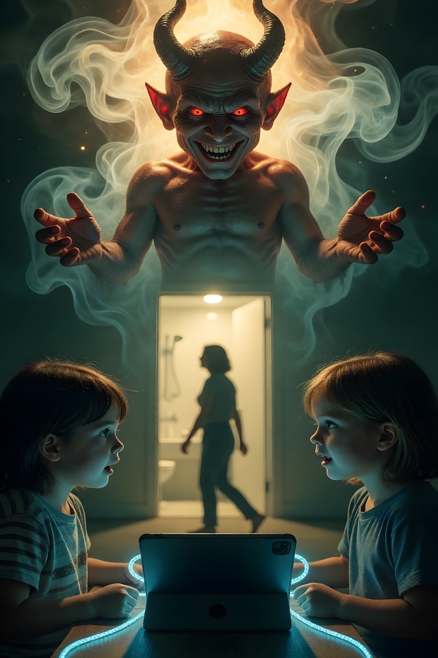 The Screen — an illustrated card from The Parenting Arcana