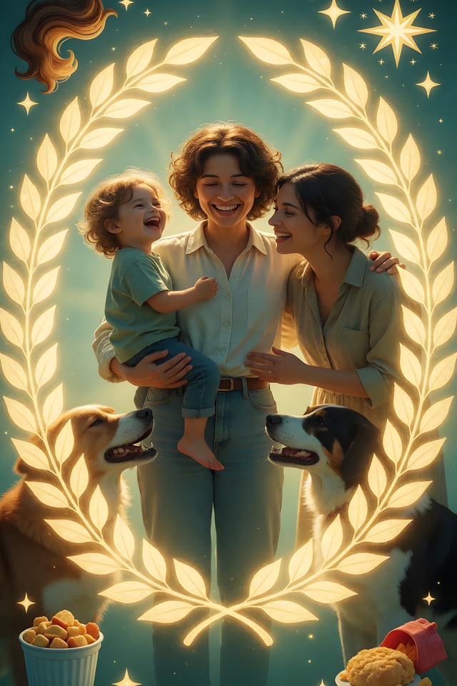 The Family You Built — an illustrated card from The Parenting Arcana