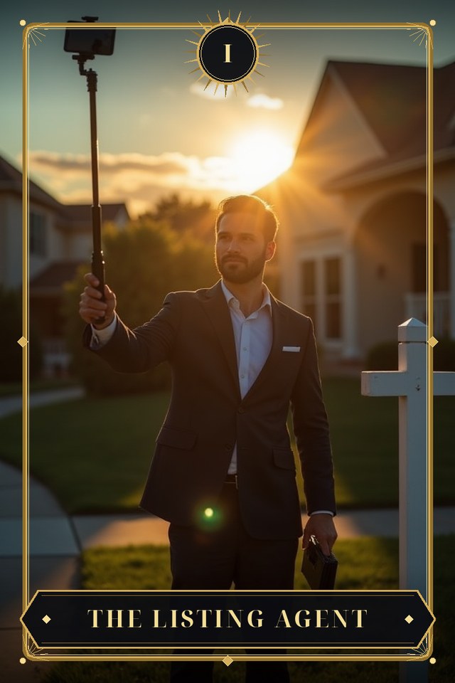 The Listing Agent — illustrated tarot card, arcanum I