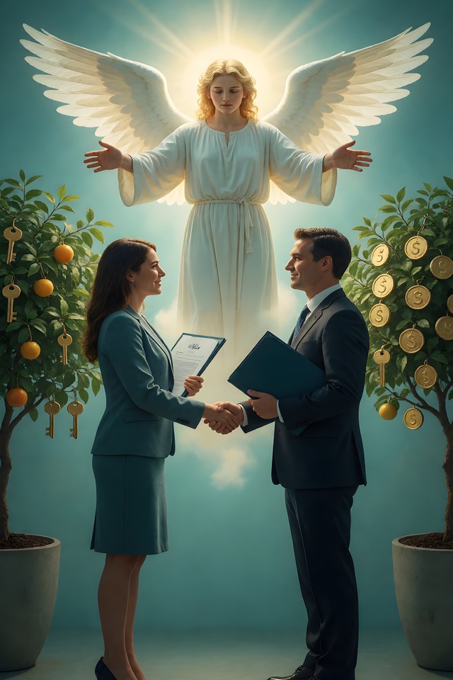 The Dual Agency — an illustrated card from The Realtor Arcana