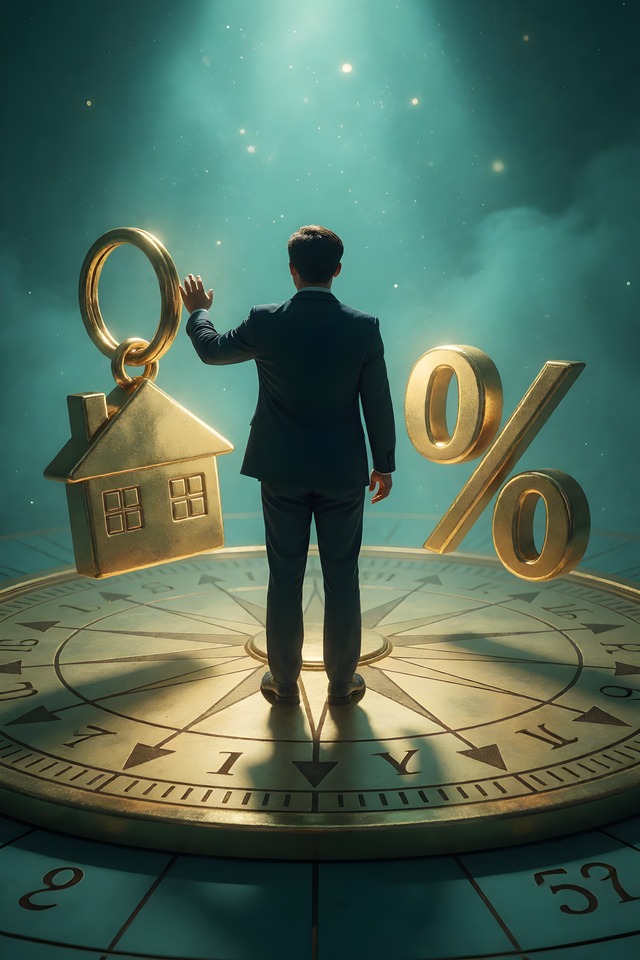 The Market Shift — an illustrated card from The Realtor Arcana