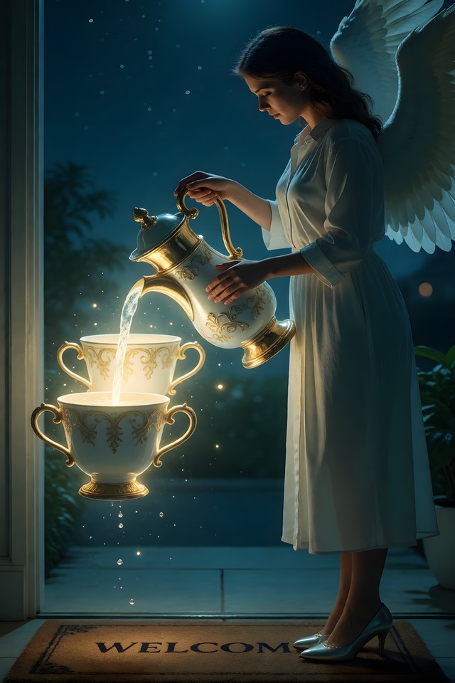 The Negotiation — an illustrated card from The Realtor Arcana
