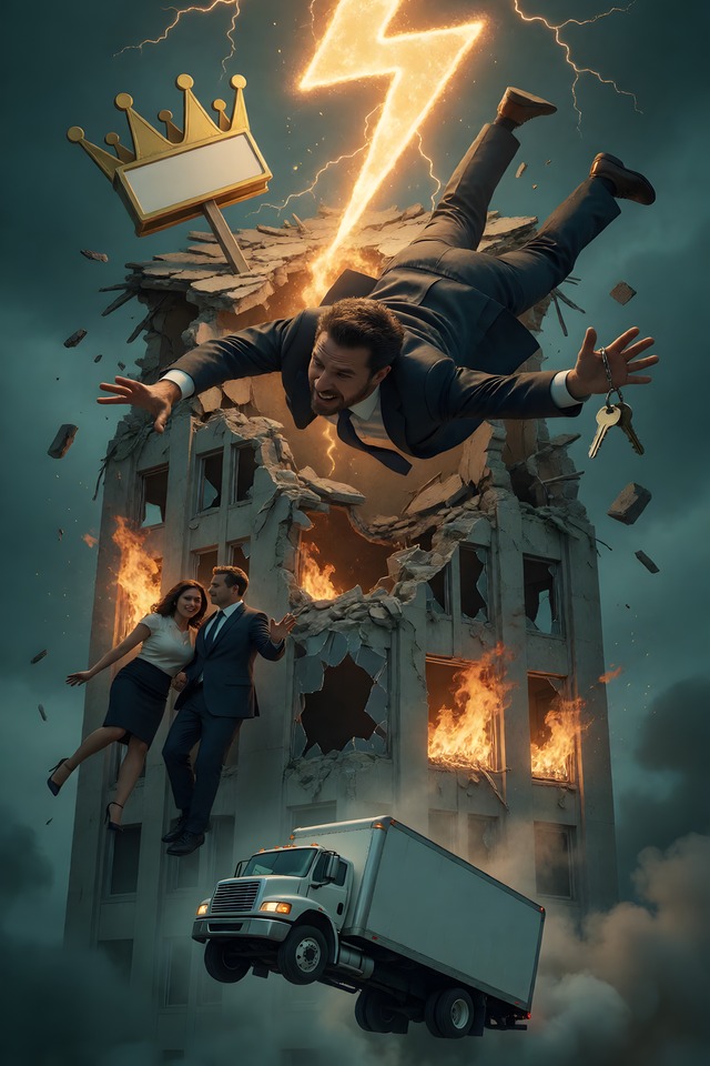 The Deal Falls Through — an illustrated card from The Realtor Arcana