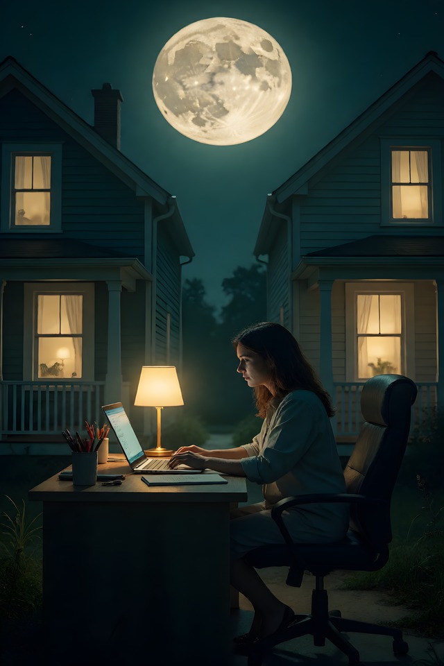 Writing the Listing — an illustrated card from The Realtor Arcana