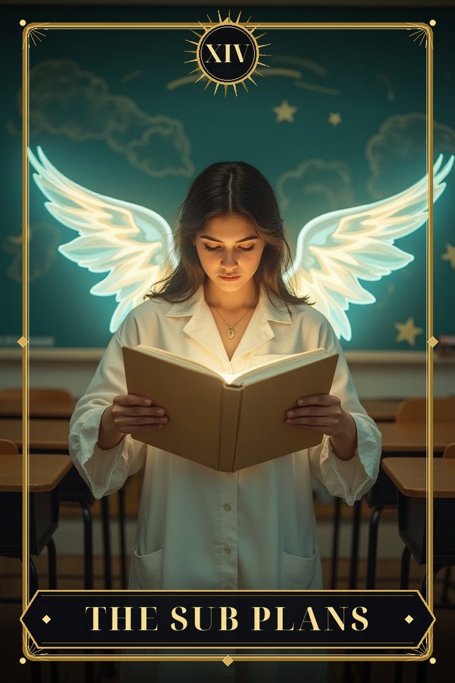 The Sub Plans — illustrated tarot card, arcanum XIV
