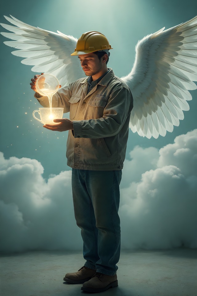 The Estimate — illustrated tarot card, arcanum XIV