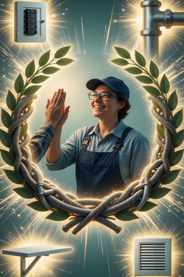 The Customer Who Says Thank You — an illustrated card from The Trades Deck