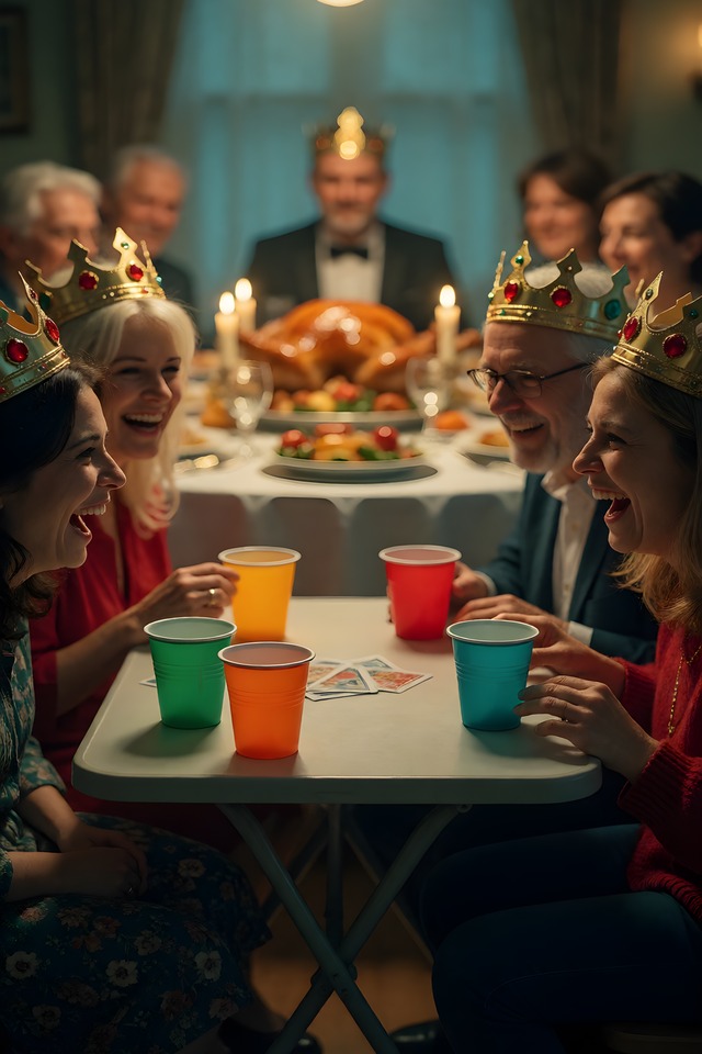 The Kids' Table — illustrated minor arcana card (six of cups)
